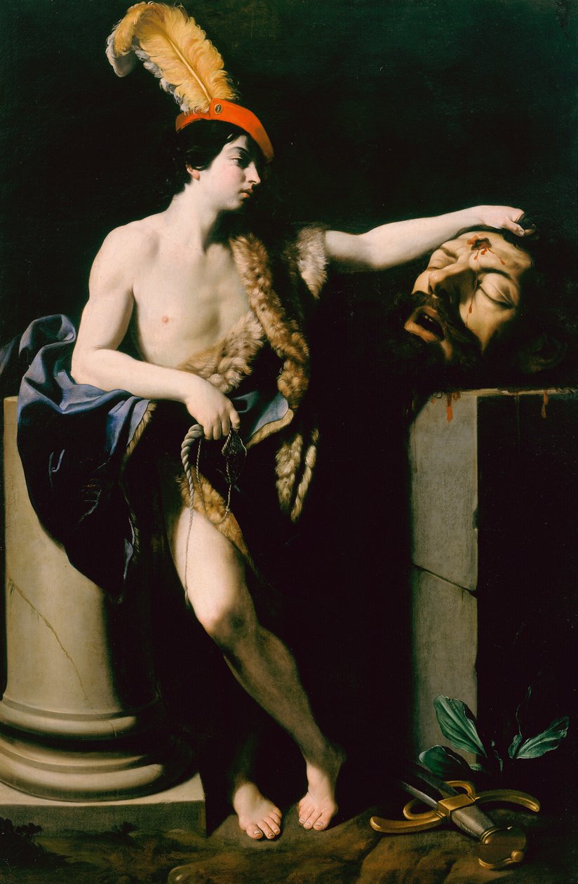 David mit dem Kopf von Goliath von Guido Reni