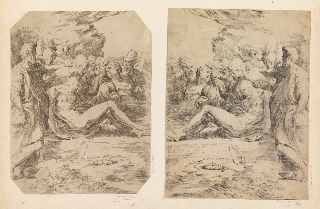 Grablegung, ca. 1595-1600 von Guido Reni