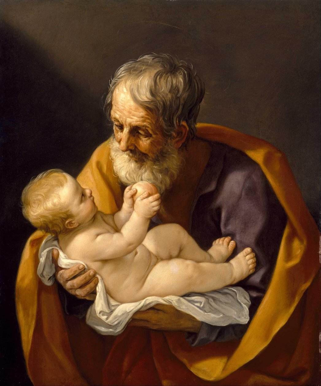 Der heilige Josef und das Christkind von Guido Reni