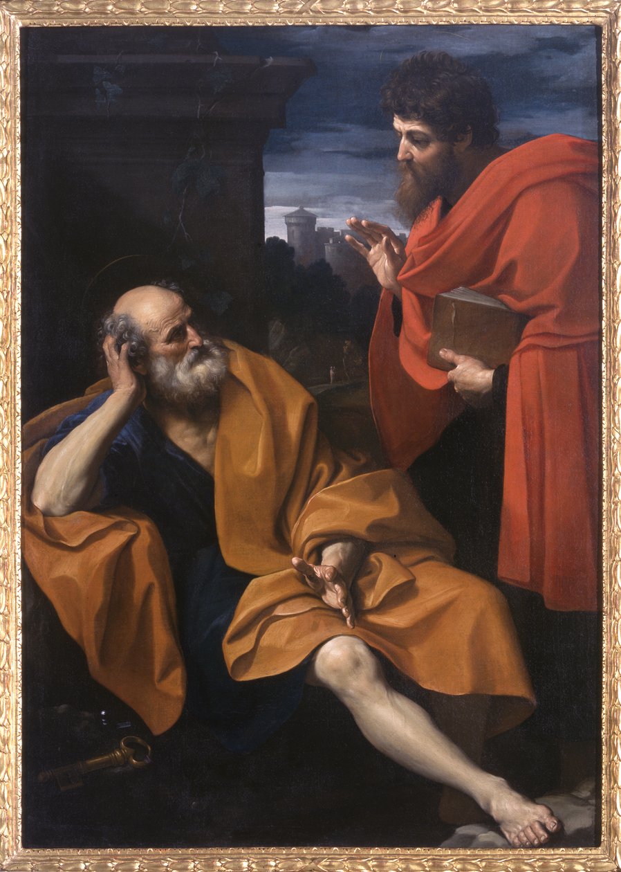 St. Paulus und St. Petrus reuig von Guido Reni