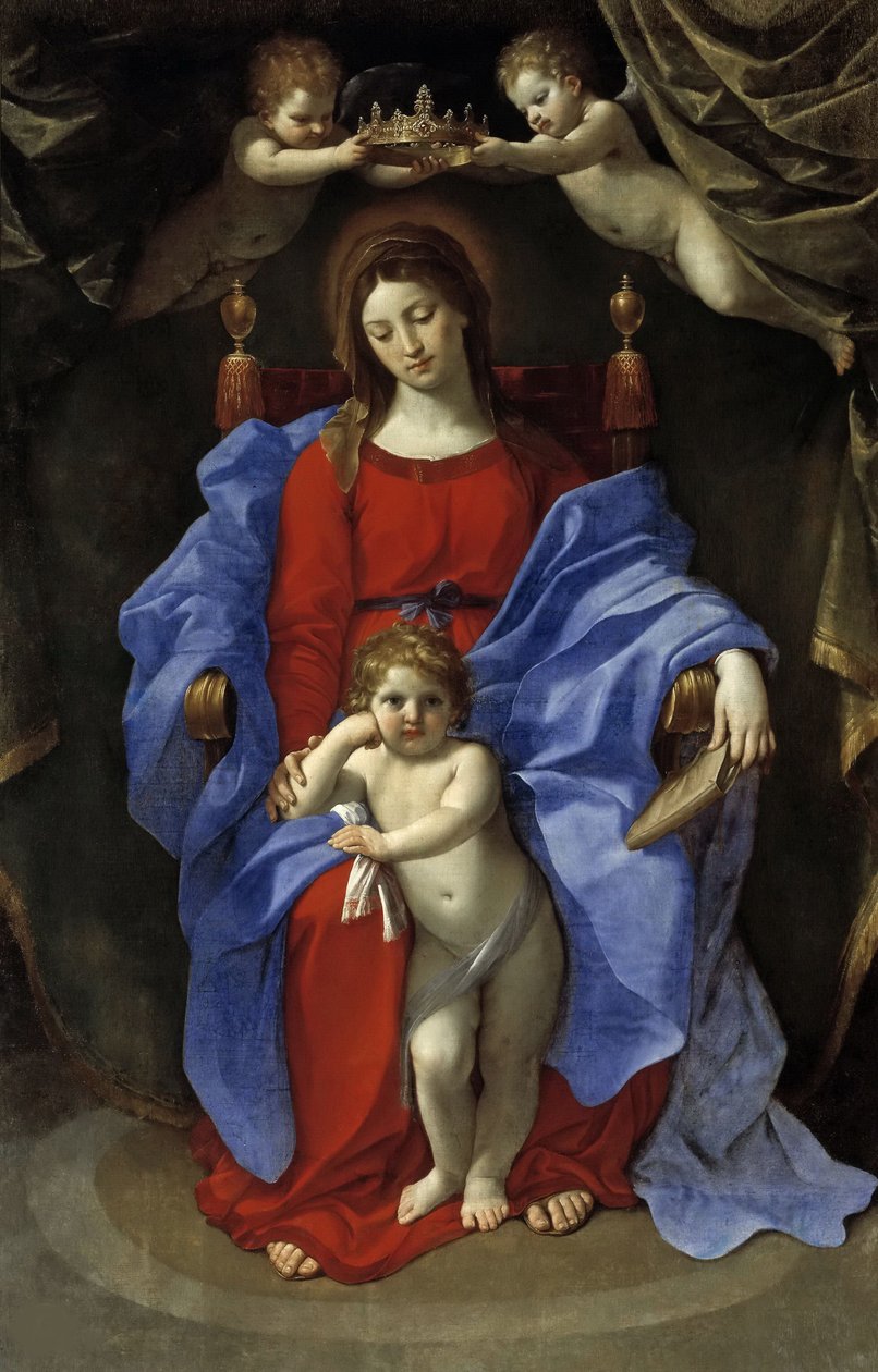 Die Jungfrau und das Kind auf dem Thron, 1625 von Guido Reni