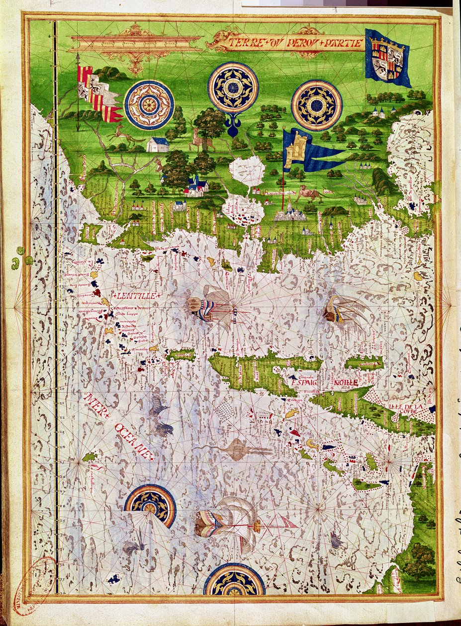 Fol.47v Karte von Peru, aus 