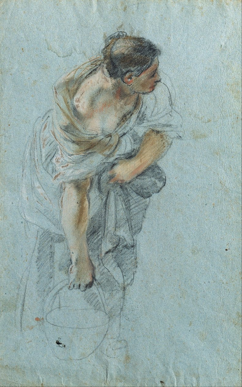 Studie für eine weibliche Figur von Guillaume Courtois