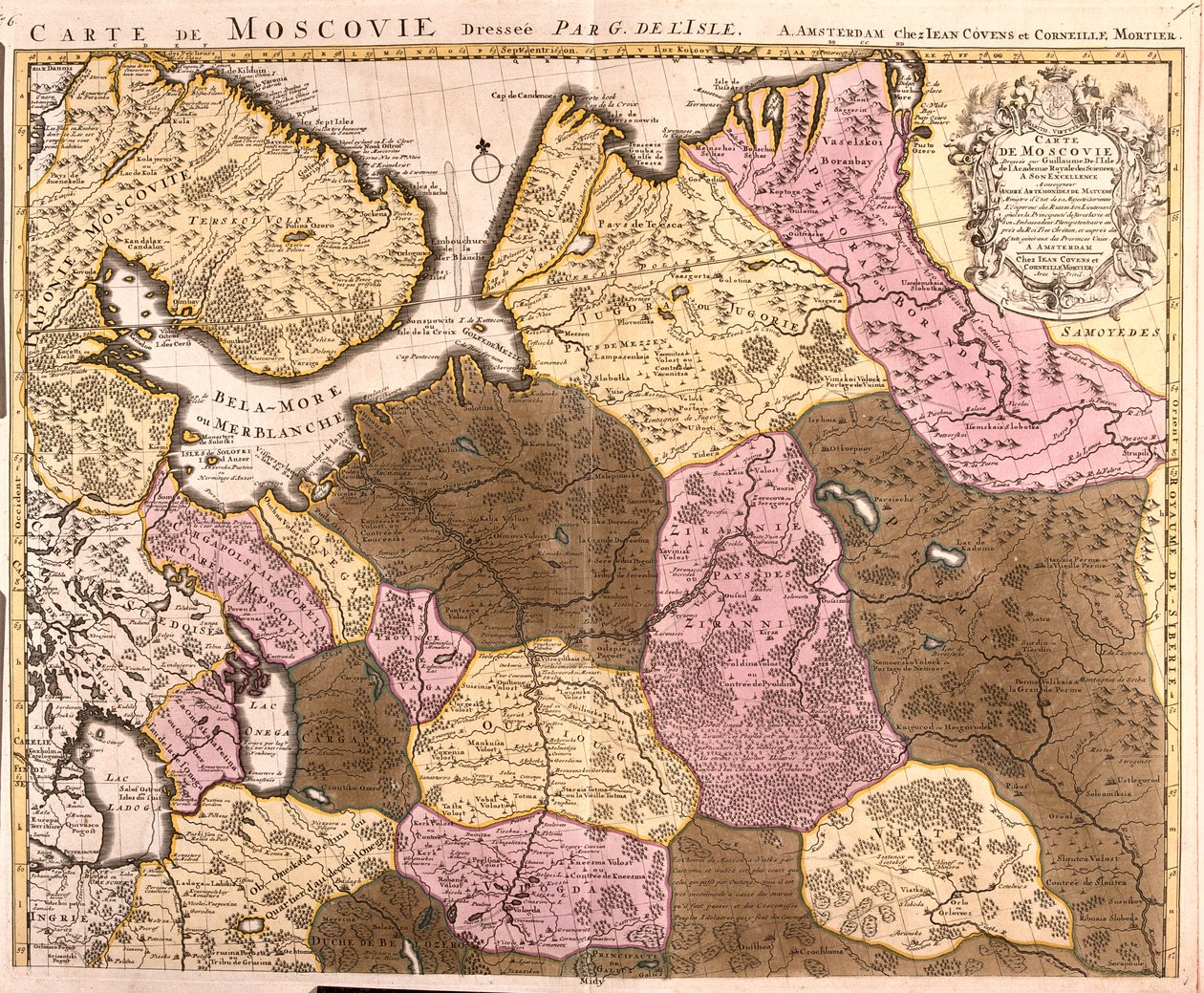 Nordrussland von Guillaume Delisle
