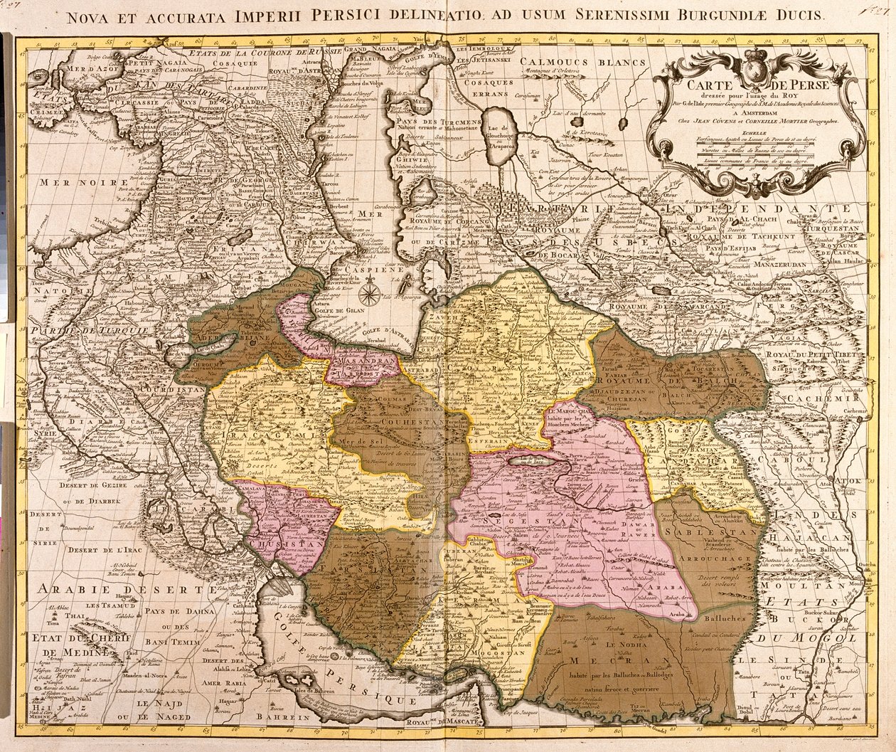 Südwest-Turkmenistan, Iran, Westafghanistan, Westpakistan von Guillaume Delisle