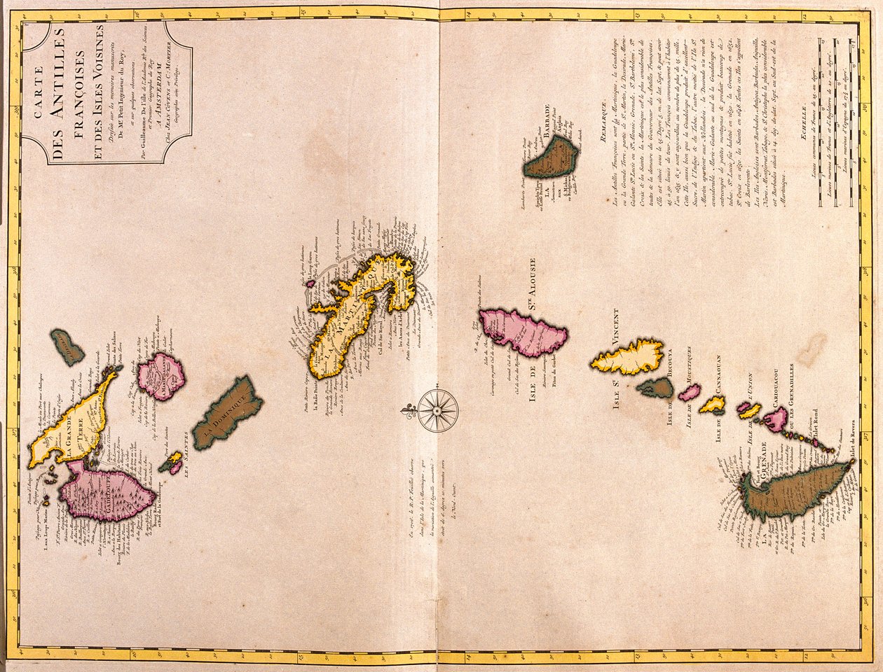 Inseln über dem Winde von Guillaume Delisle