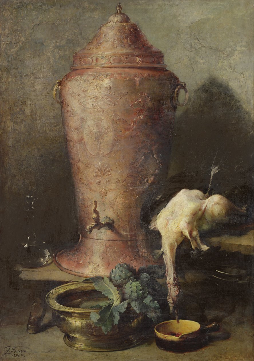 Stillleben mit Brunnen, 1894 von Guillaume Romain Fouace