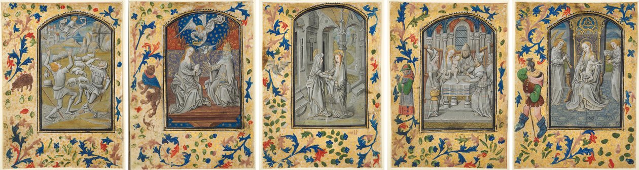 Blätter aus einem Stundenbuch von Guillaume Vrelant