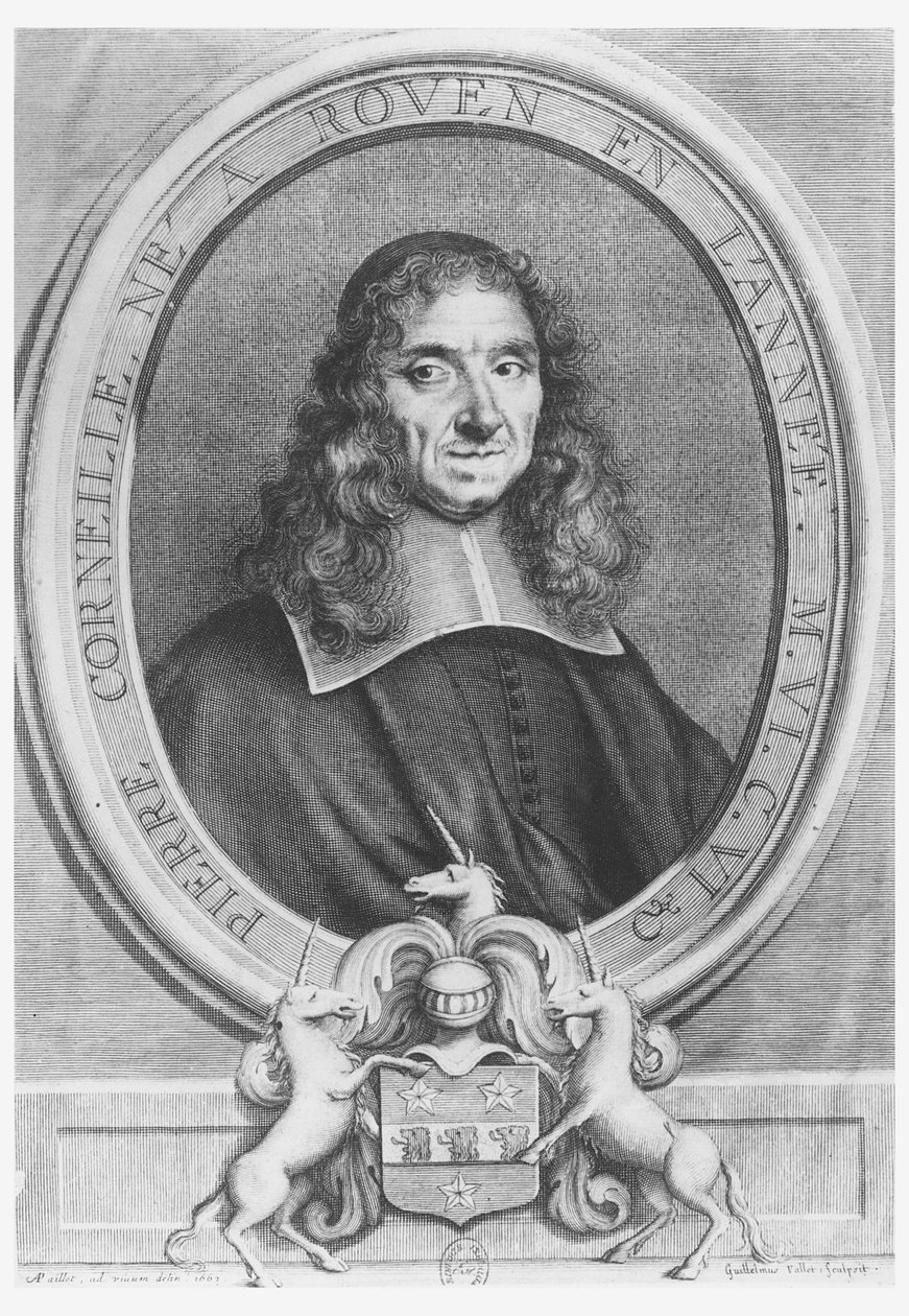 Pierre Corneille, 1663 von Guillelmus Vallet
