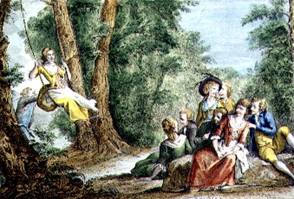 Florentinische Spiele, die Schaukel von Guiseppe Piattoli