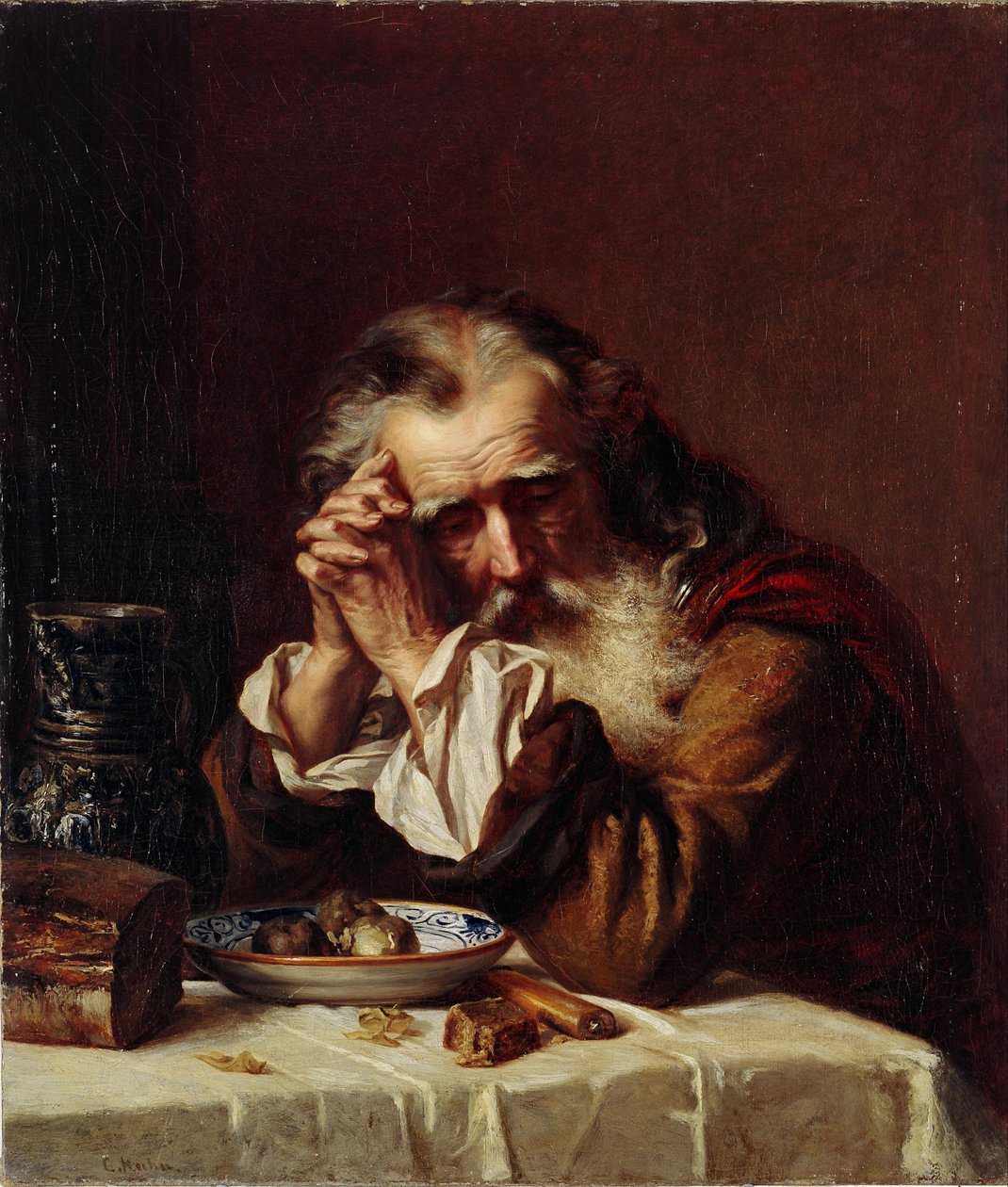 Kopf eines alten Mannes, 1872 von Gun