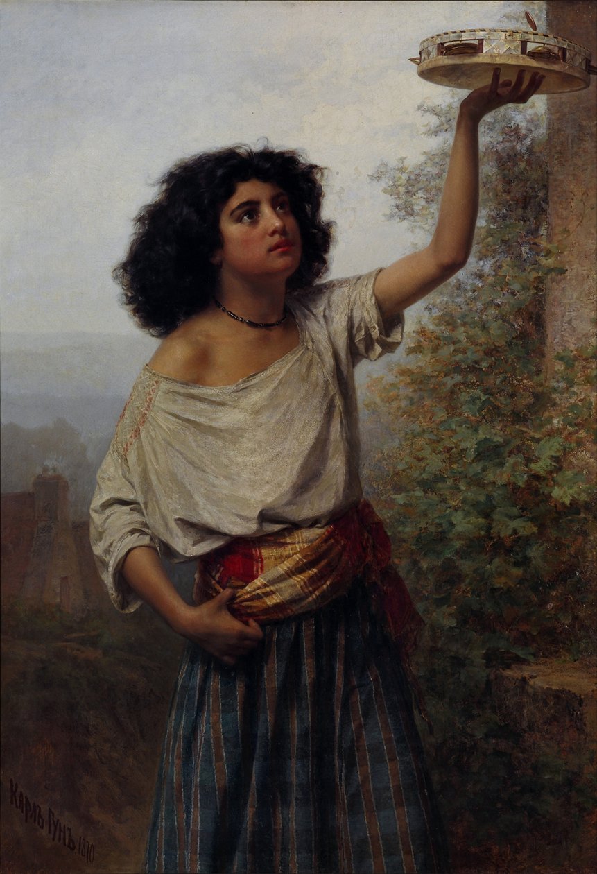 Junge Zigeunerin, 1870 von Gun