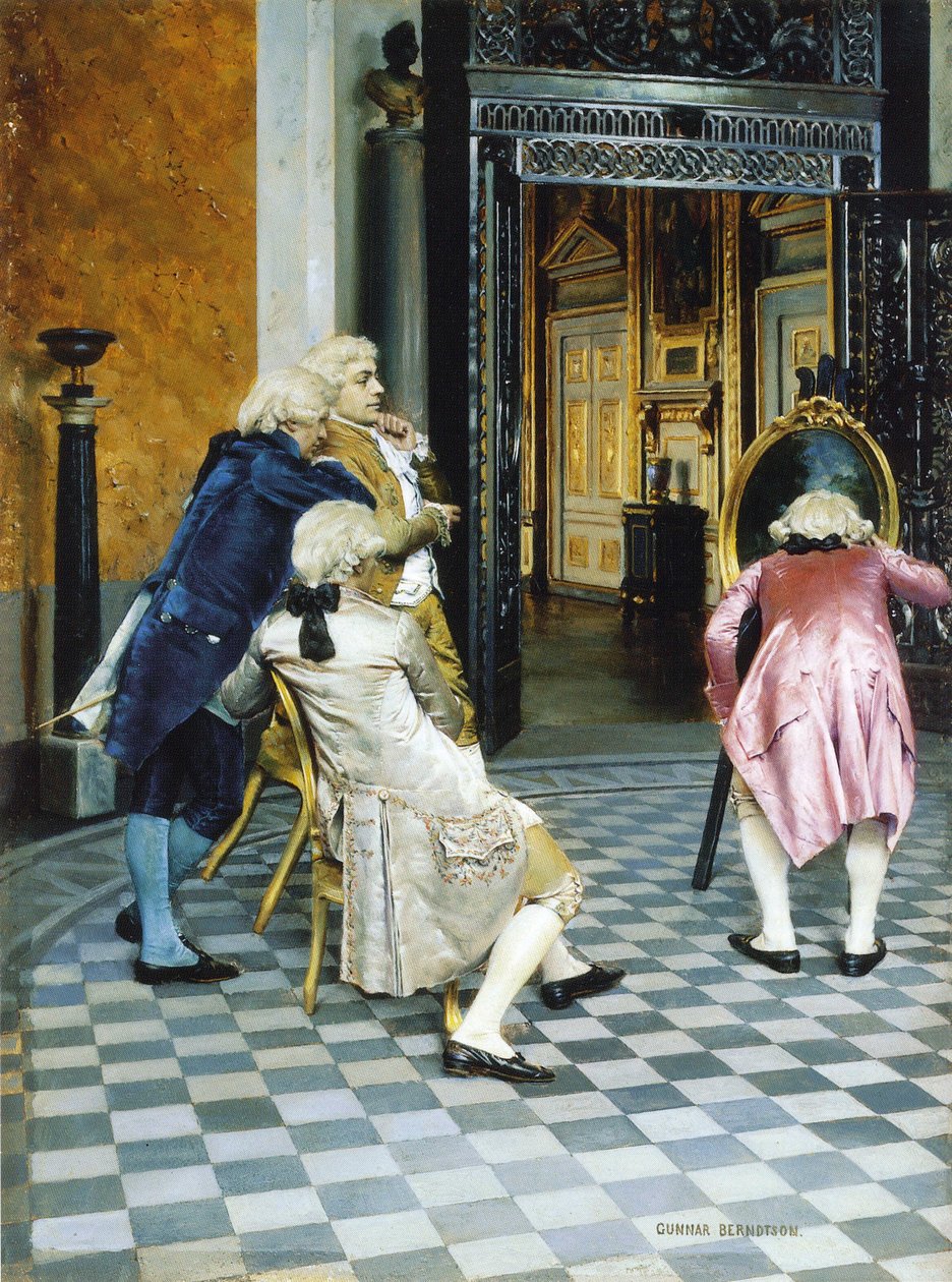 Kunstkenner im Louvre von Gunnar Berndtson