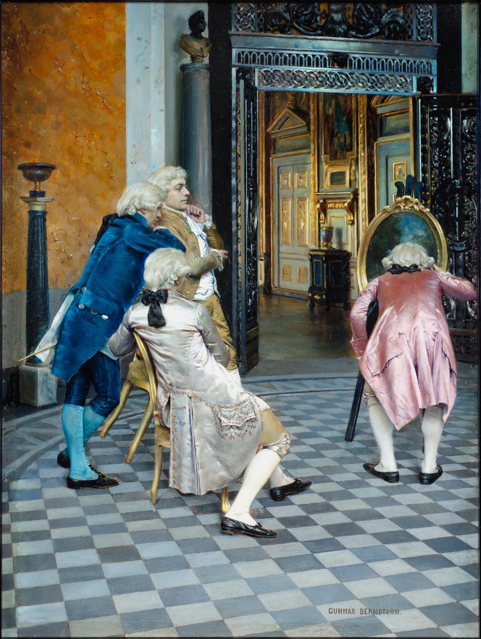 Kunstkenner im Louvre von Gunnar Berndtson
