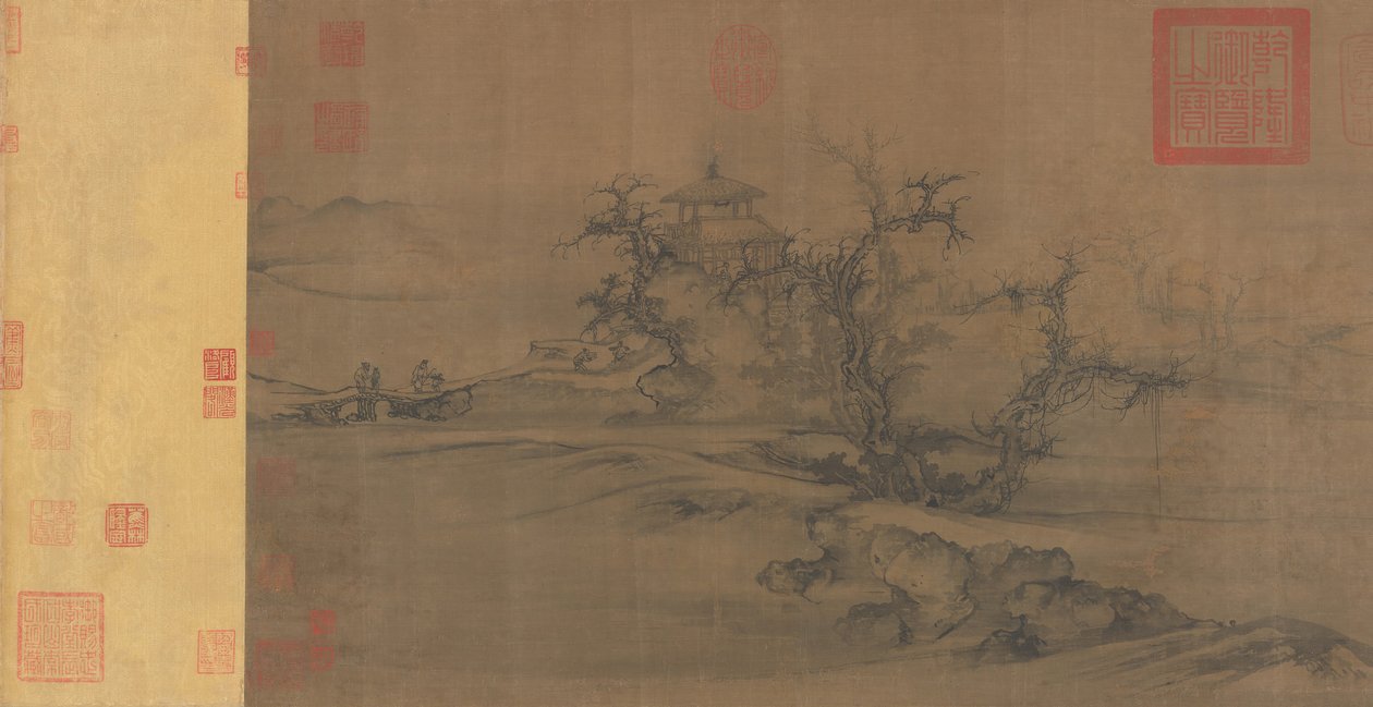 Alte Bäume, weite Entfernung, ca. 1080 von Guo Xi