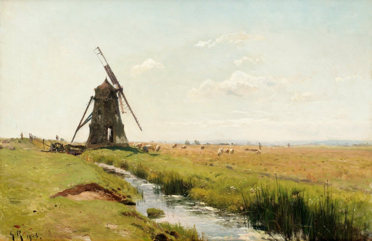 Mollan auf dem Feld von Gustaf Rydberg