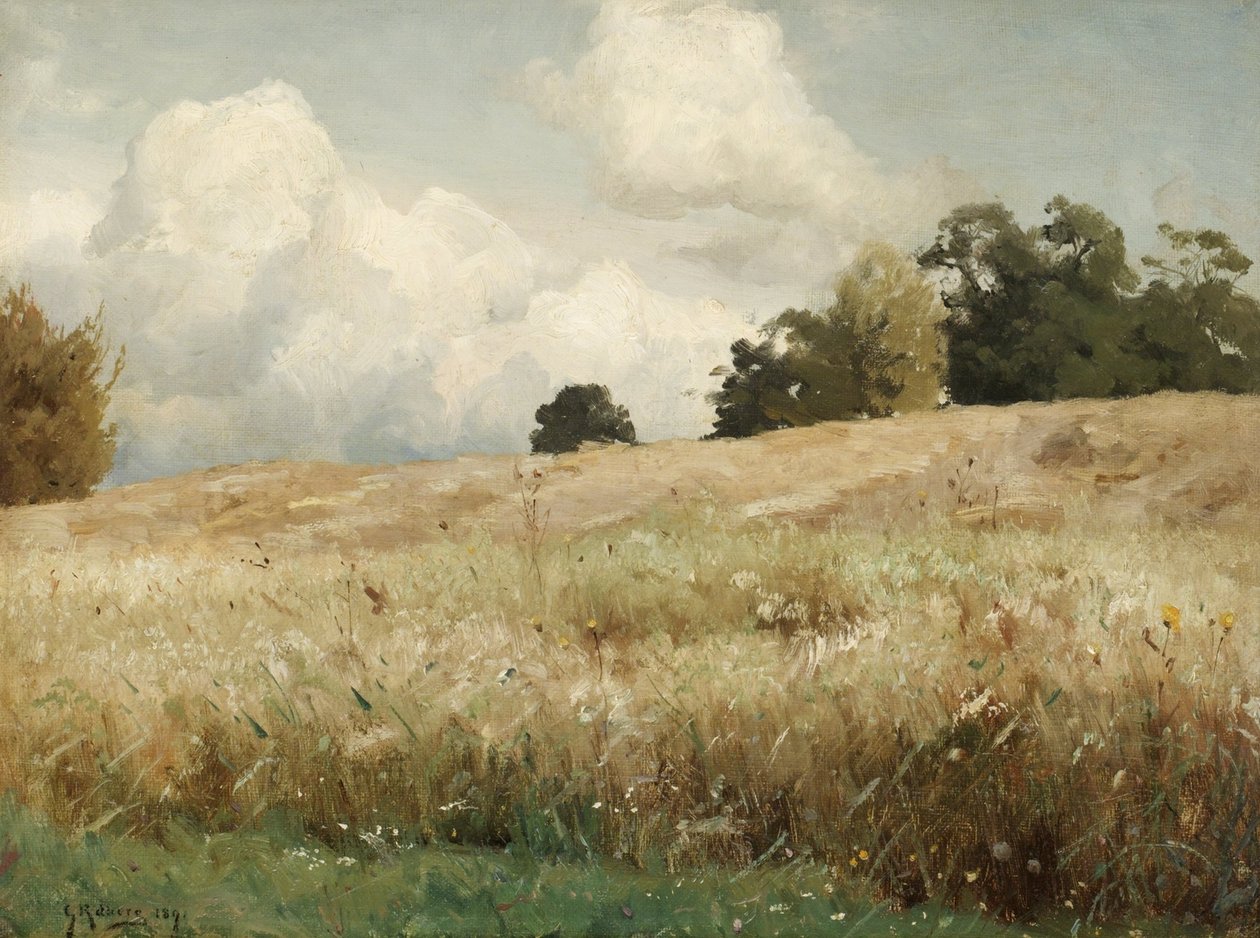 Sadesfalt, Landschaftsstudie von Gustaf Rydberg
