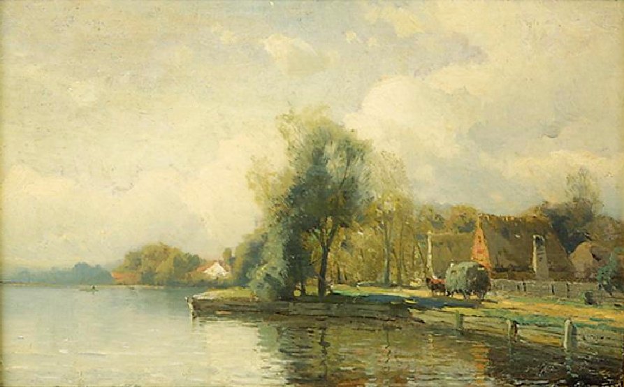Landschaft mit Teich von Gustaf Rydberg
