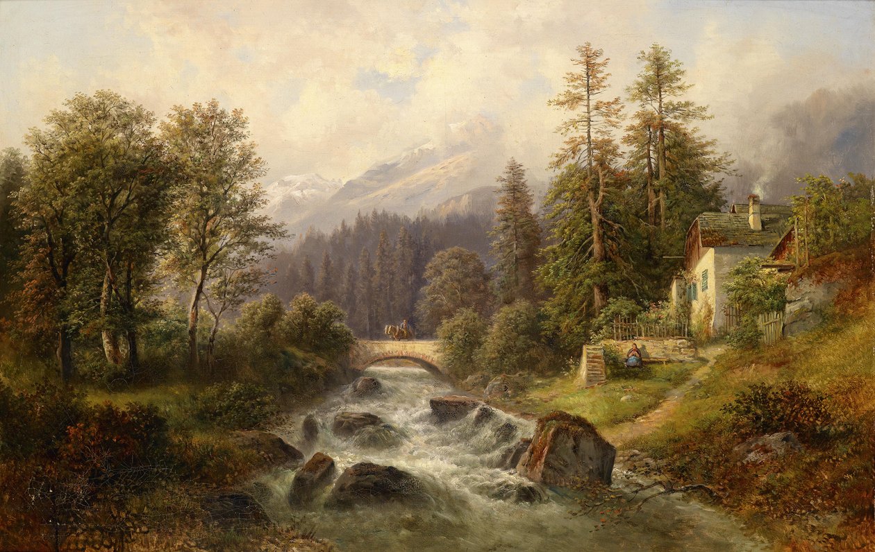 Partie bei Weyer, Oberösterreich von Gustav Barbarini