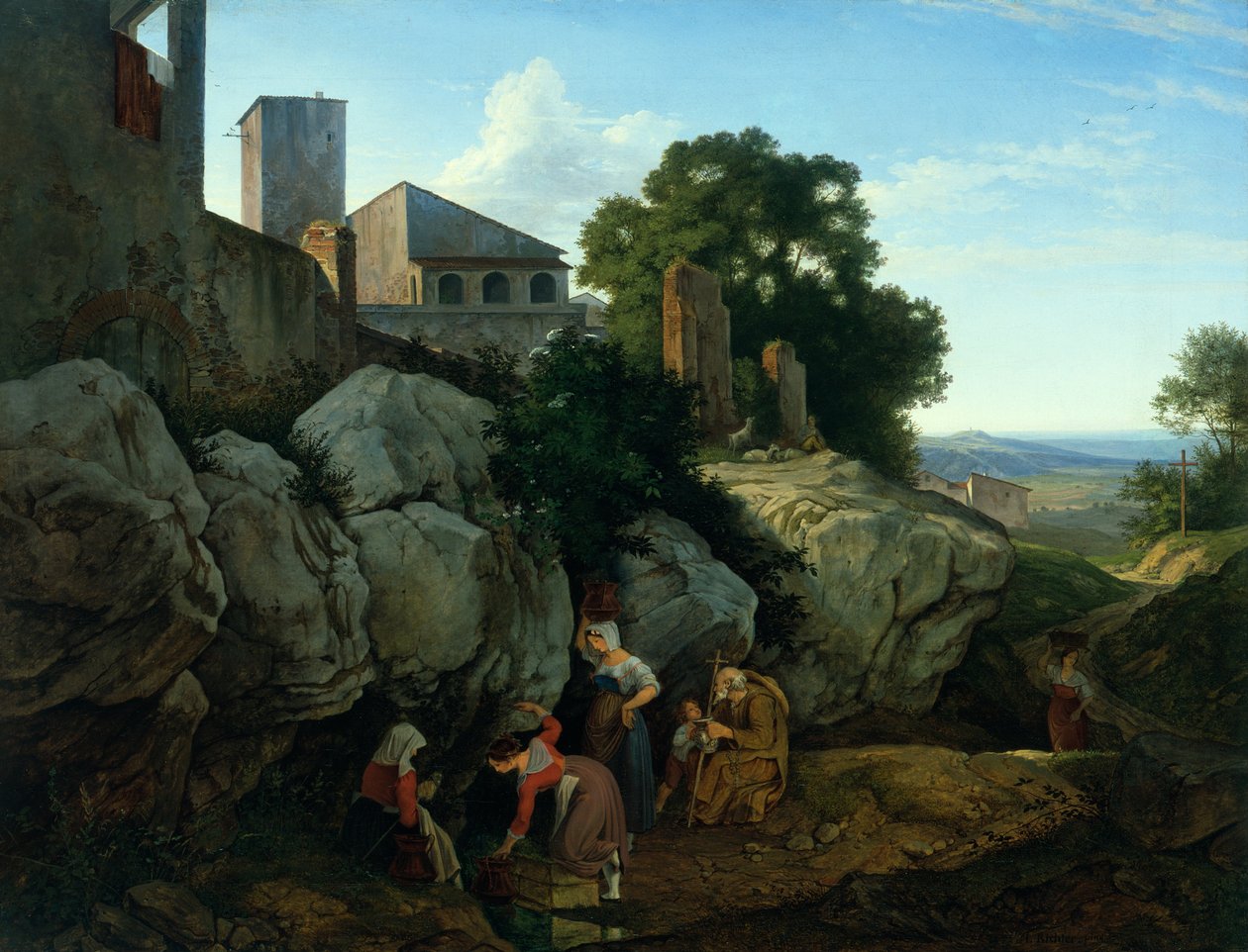 Ariccia (Morgen) von Gustav Karl Ludwig Richter