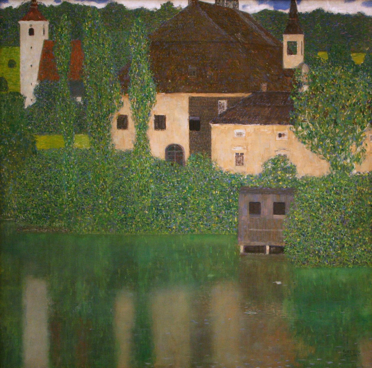 Schloss mit Wassergraben von Gustav Klimt