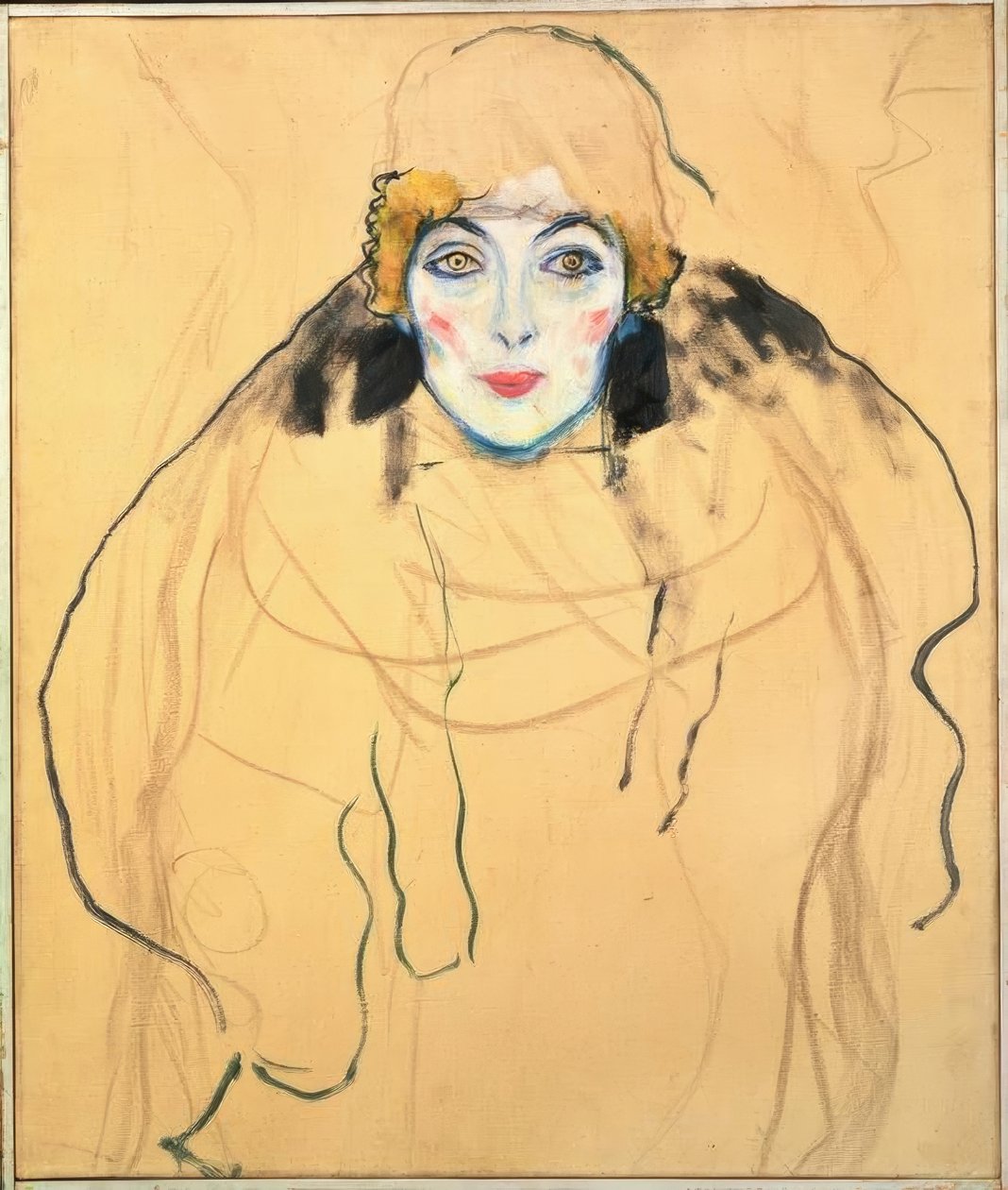 Damenbildnis en face von Gustav Klimt
