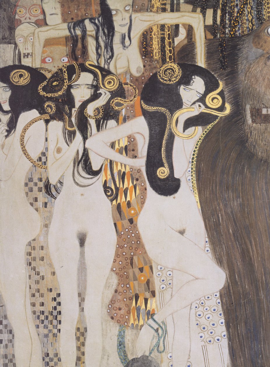 Die Gorgonen und Typhoeus von Gustav Klimt