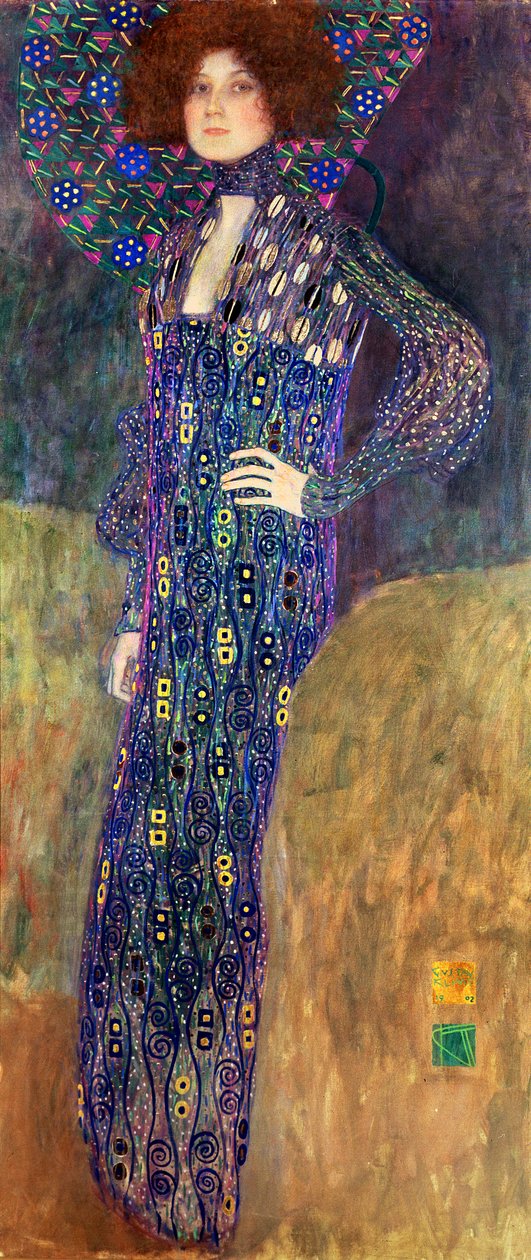 Emilie Flöge, 1902 von Gustav Klimt