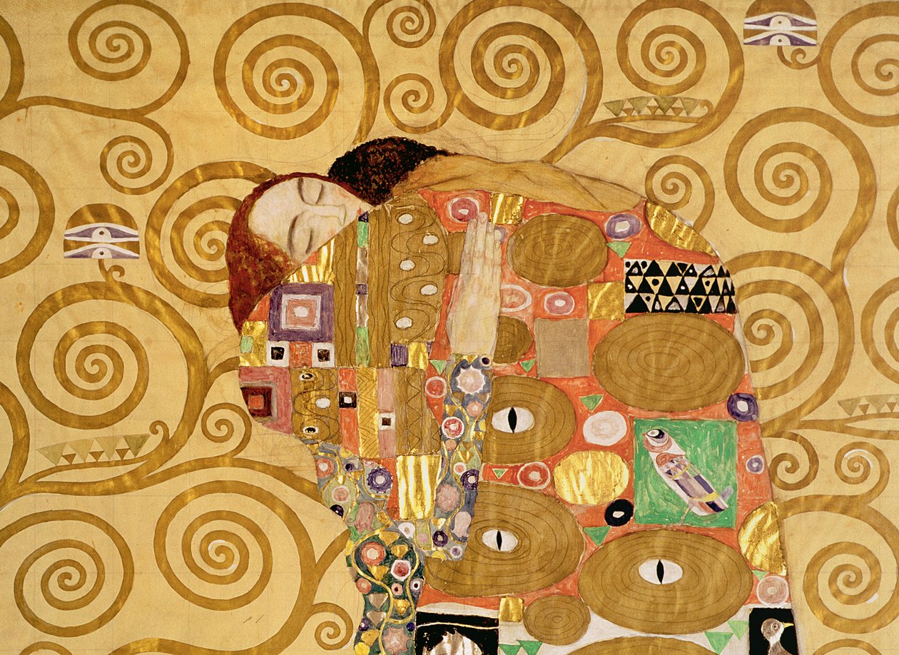 Erfüllung (Stoclet Fries) ca. 1905-09 (Detail) von Gustav Klimt