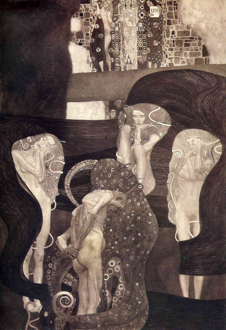 Jurisprudenz Endzustand 1907 von Gustav Klimt