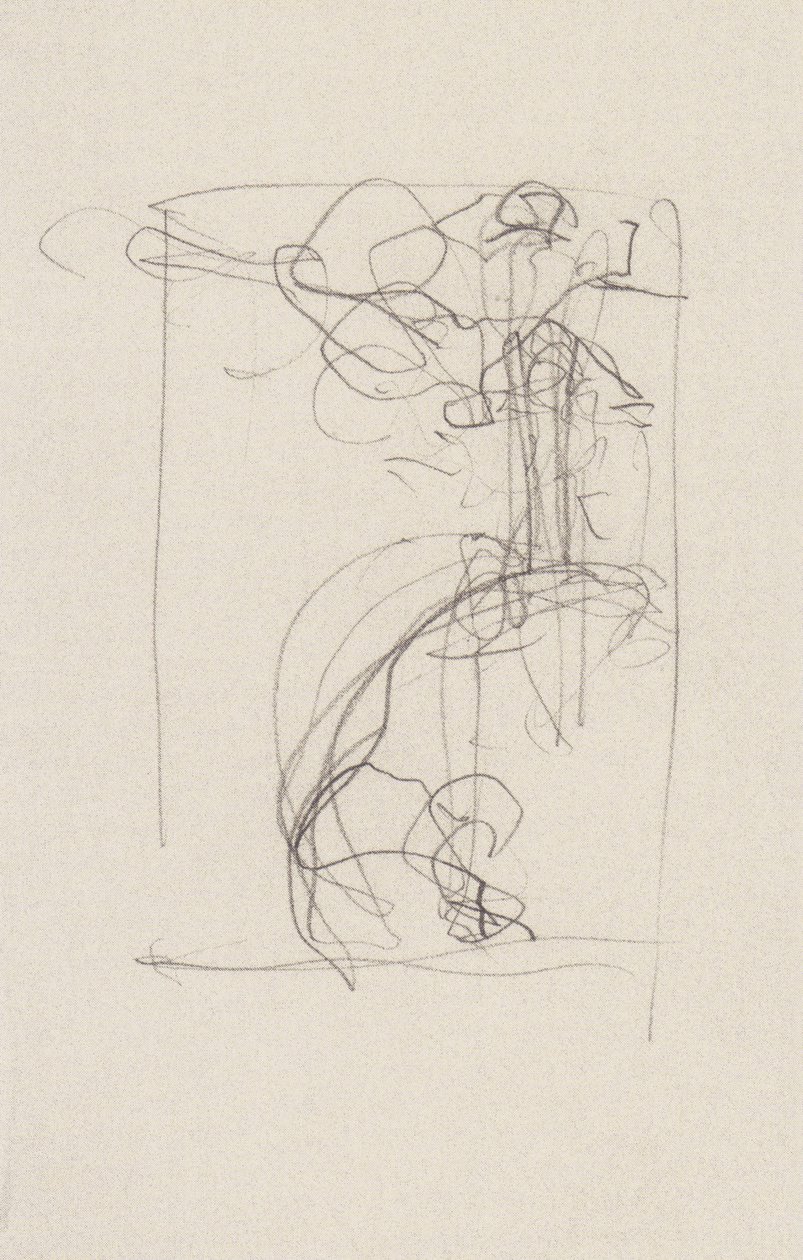 Justitia mit gezogenem Schwert auf erhöhtem Standpunkt von Gustav Klimt