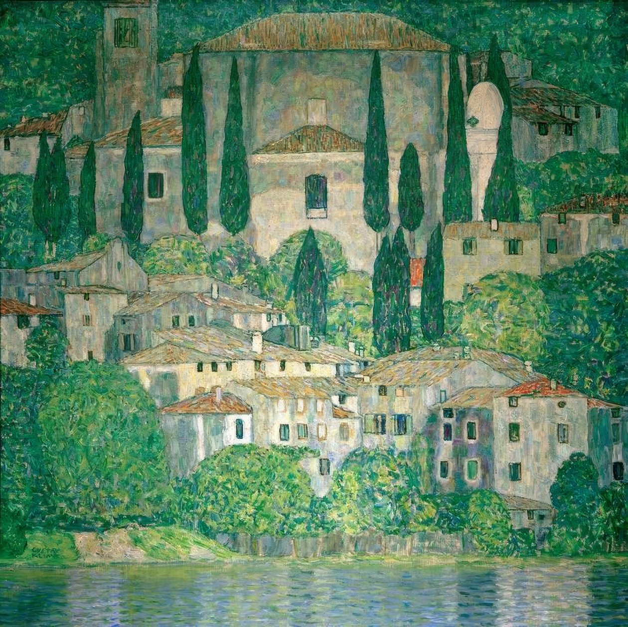 Kirche in Cassone von Gustav Klimt