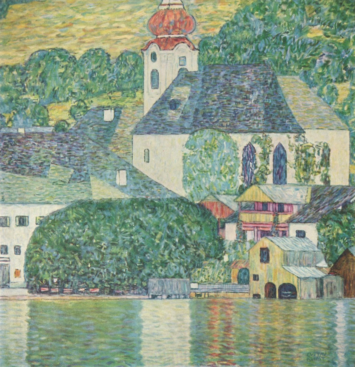 Kirche in Unterach am Attersee von Gustav Klimt