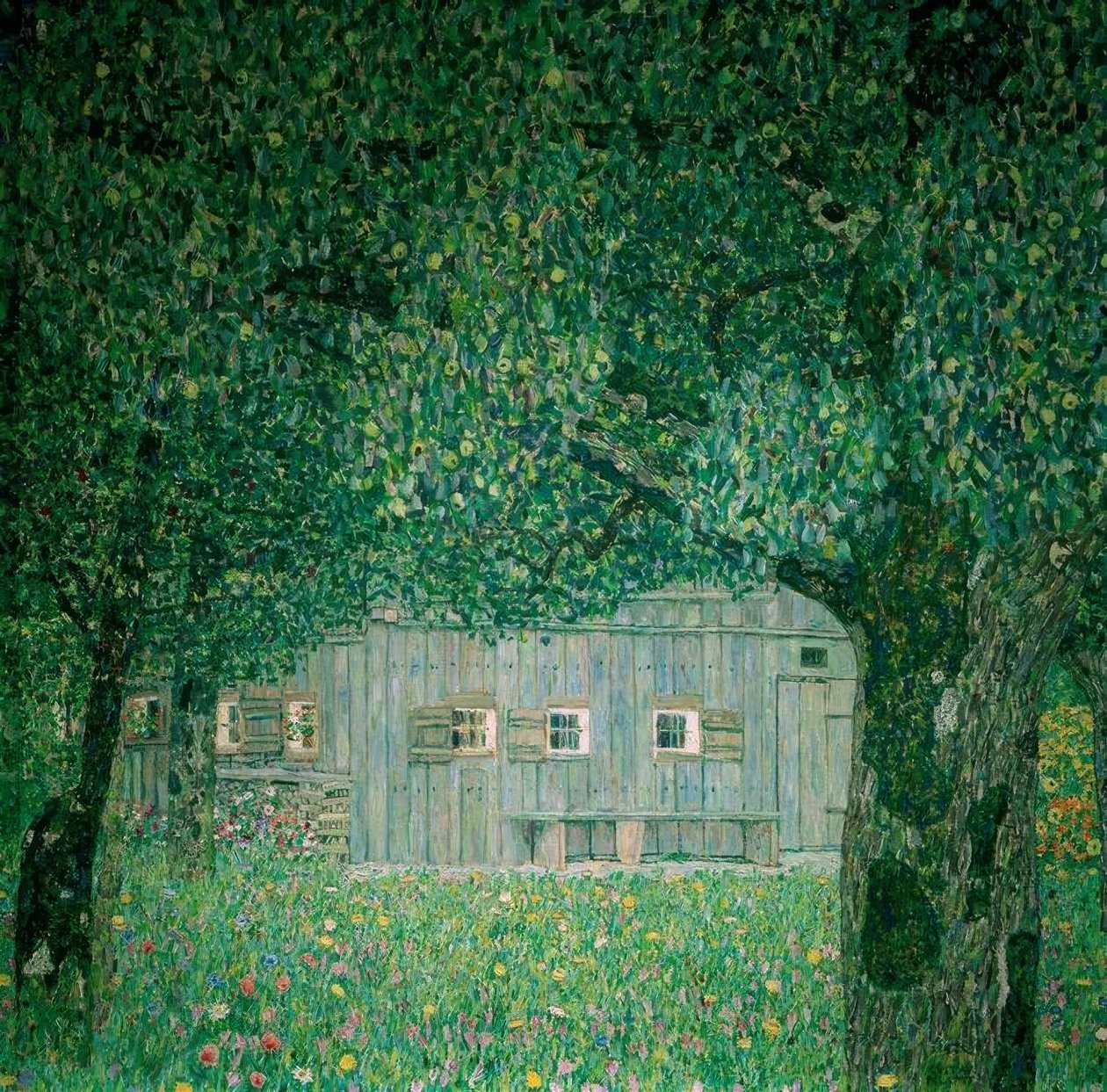 Oberösterreichisches Bauernhaus von Gustav Klimt