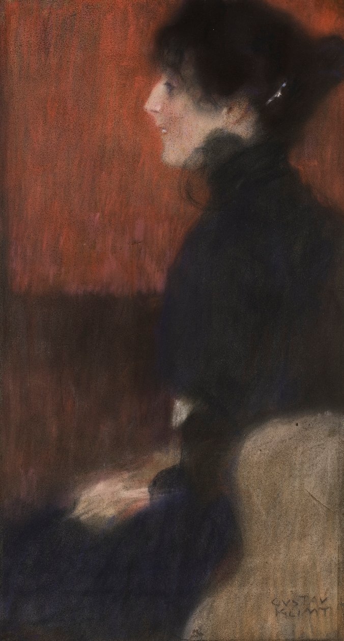 Porträt einer Dame, 1887-1907 von Gustav Klimt