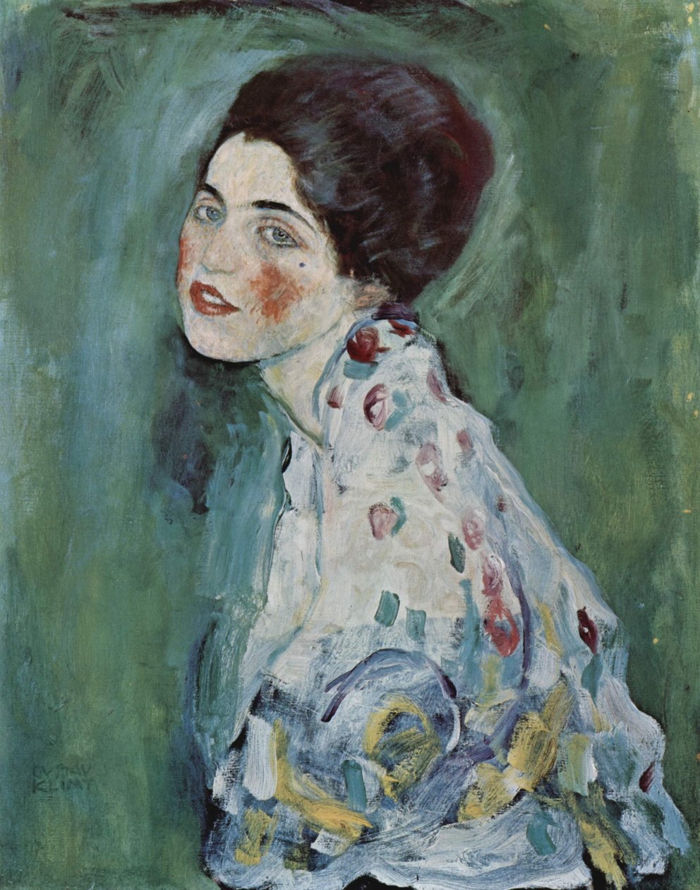 Porträt einer Dame von Gustav Klimt