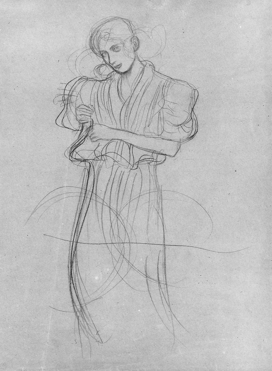 Stehende Frau in Robe, 1903 von Gustav Klimt
