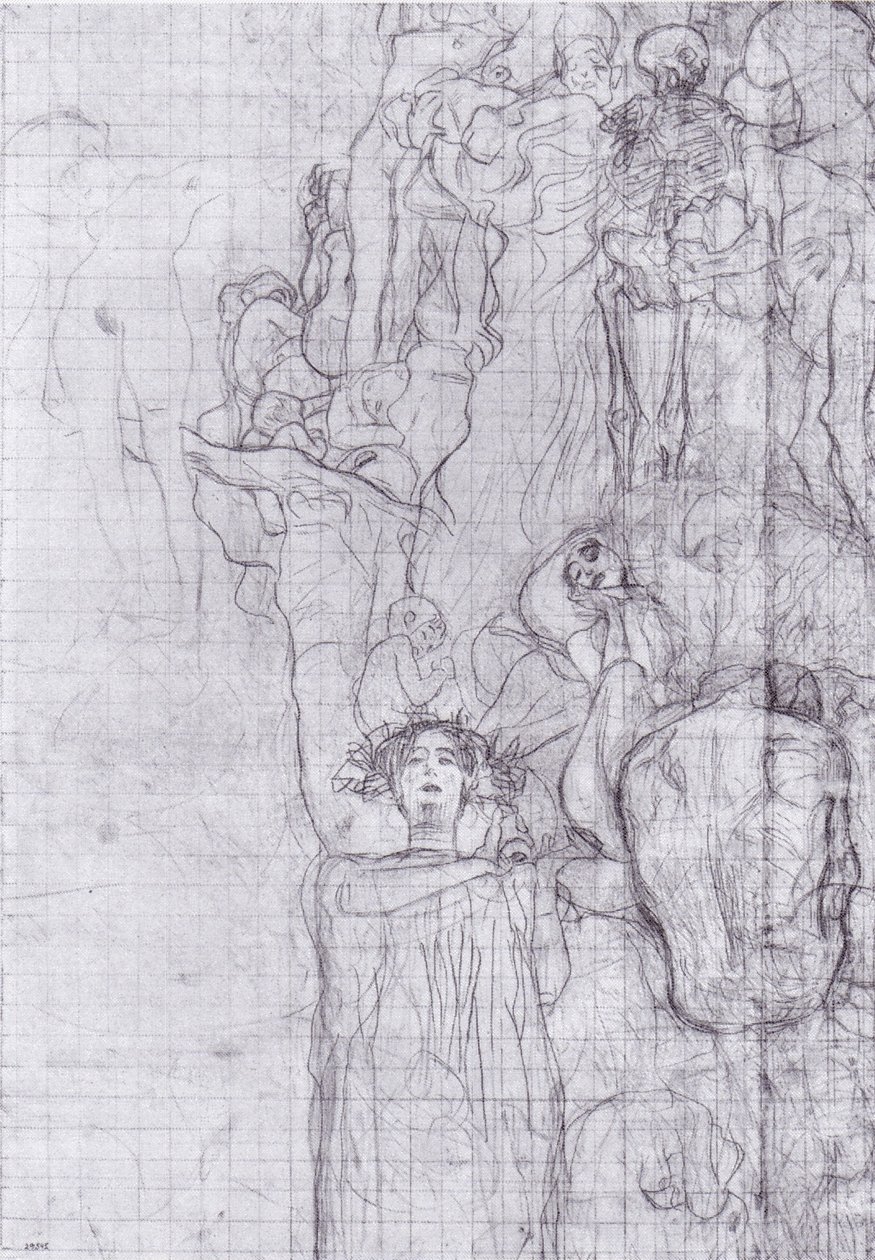 Übertragungsskizze der Medizin von Gustav Klimt