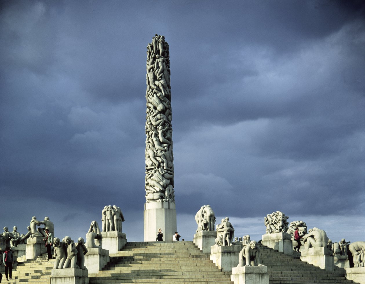 Ansicht des Monolith-Plateaus, gebaut 1929-43 von Gustav Vigeland