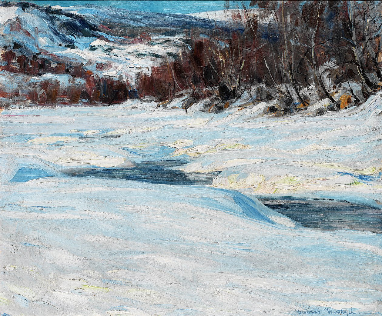 Winterlandschaft von Gustav Wentzel