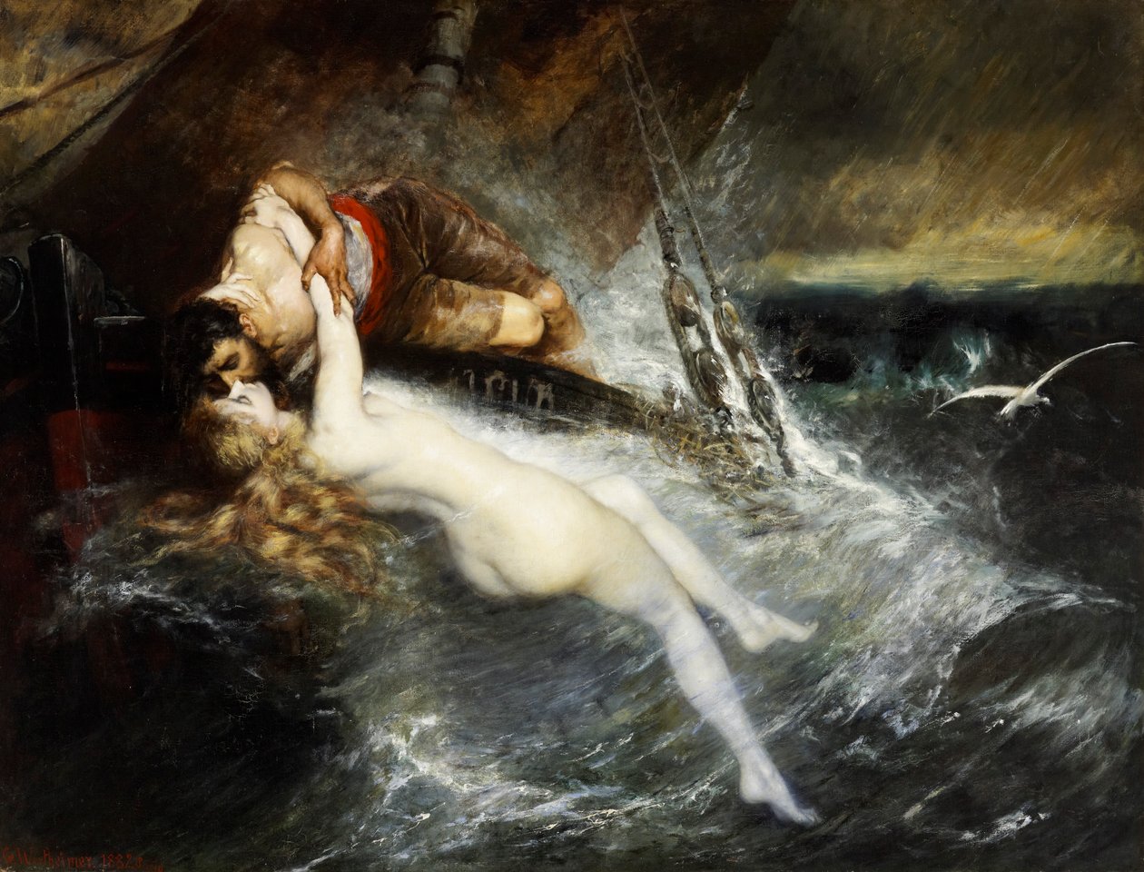 Der Kuss der Sirene von Gustav Wertheimer
