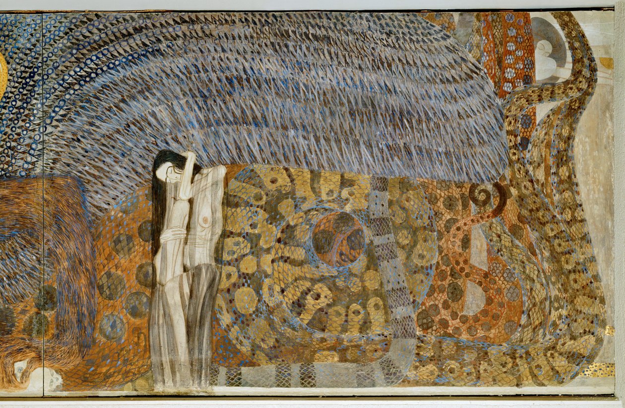 Beethovenfries, Personifikation des nagenden Kummers von Gustav Klimt