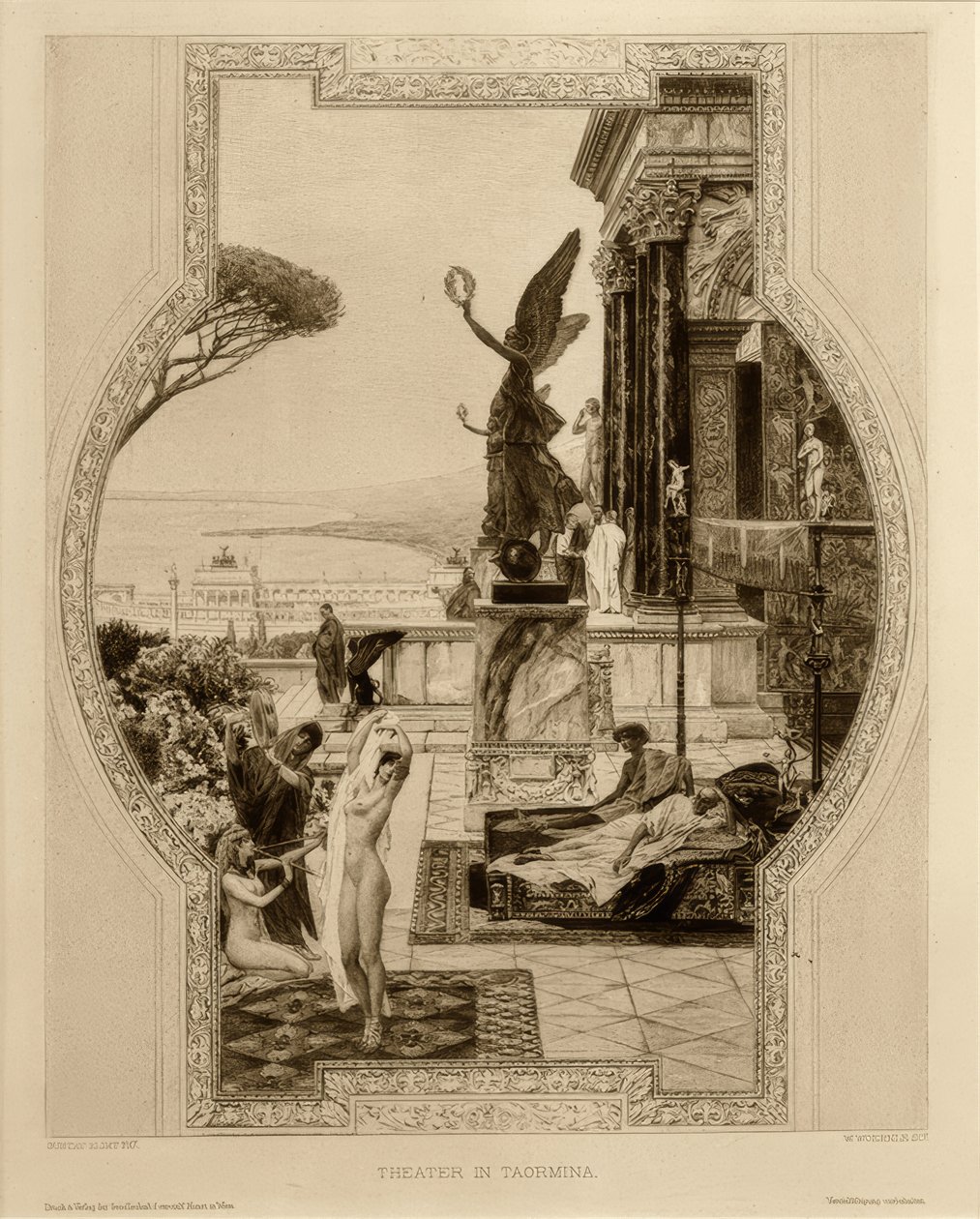 Das antike Theater in Taormina von Gustav Klimt