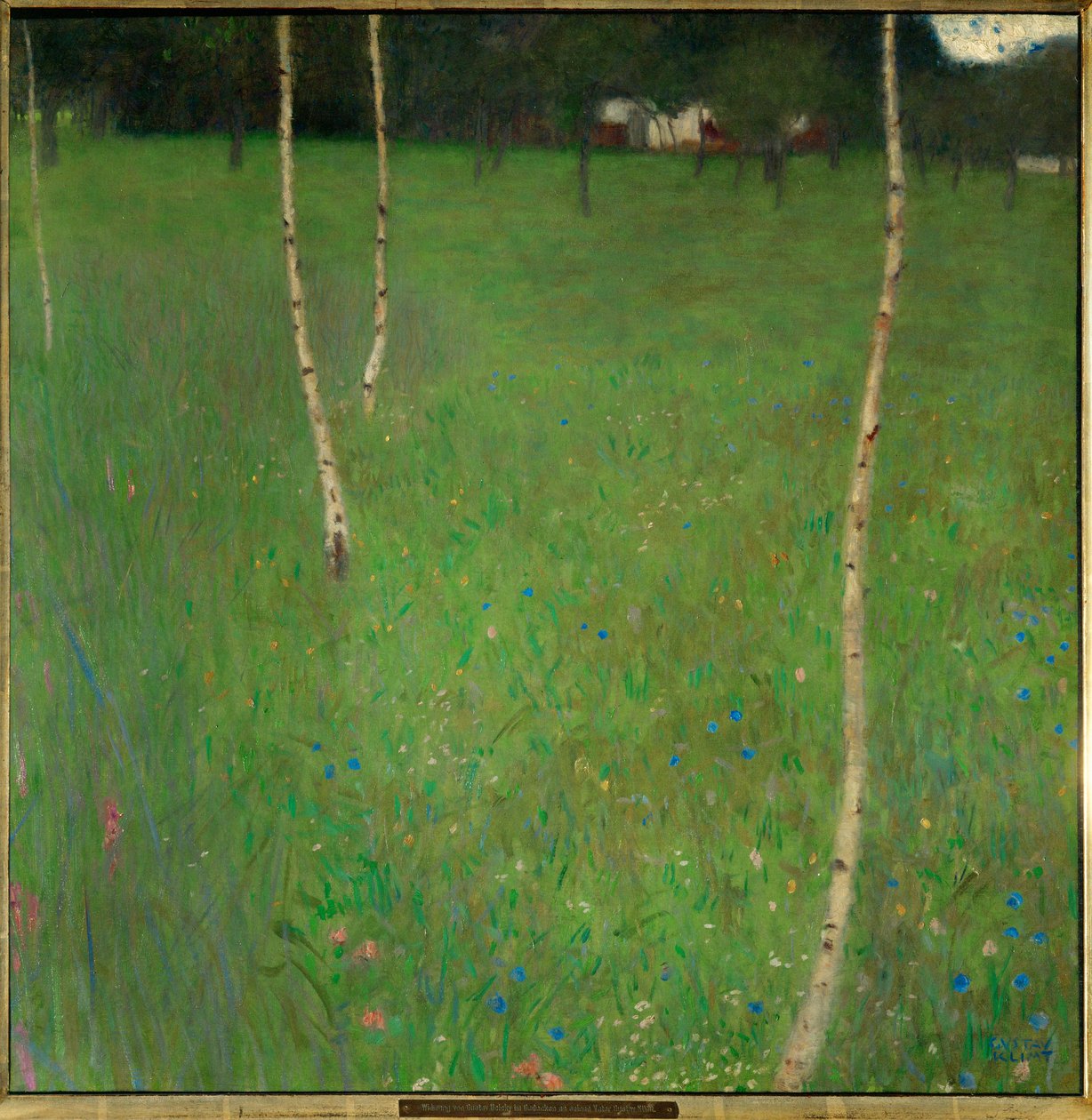 Bauernhaus mit Birken von Gustav Klimt