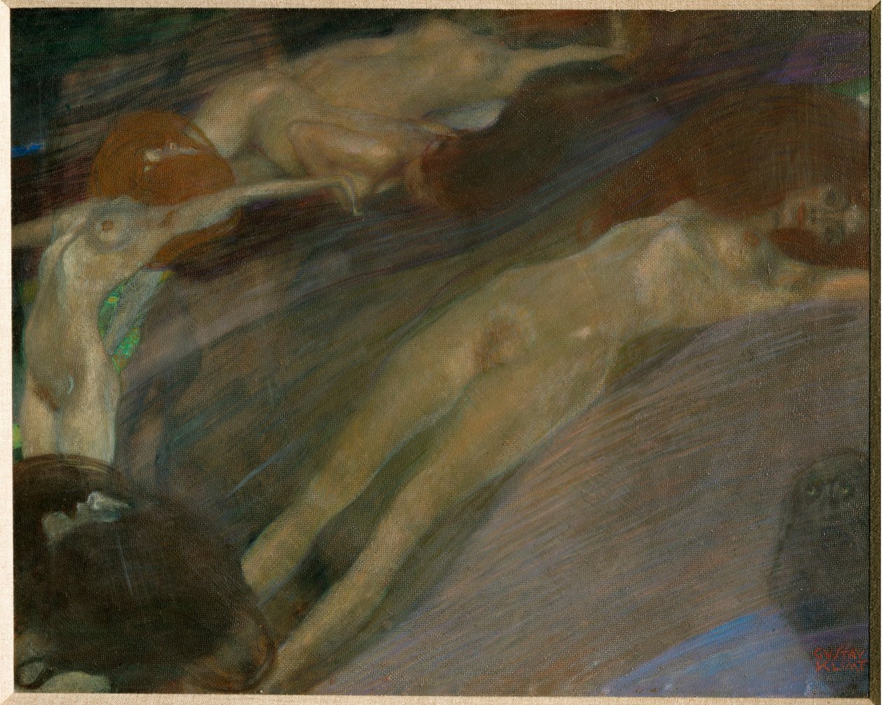 Bewegtes Wasser von Gustav Klimt