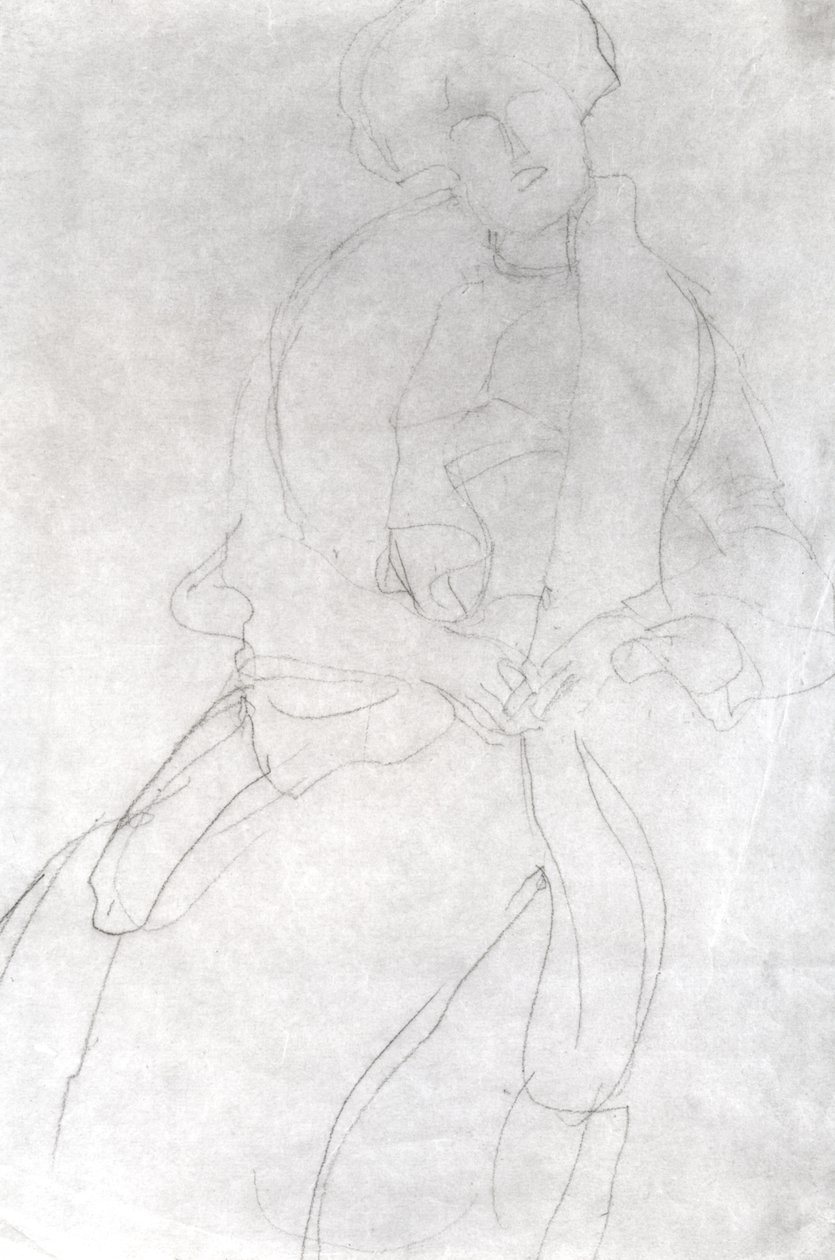 Sitzende Frau mit Boa (Adele Bloch-Bauer) von Gustav Klimt