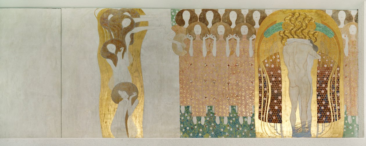 Der Beethovenfries, Detail von Gustav Klimt