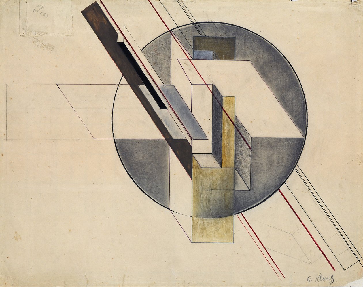 Konstruktion, 1921 von Gustav Klutsis