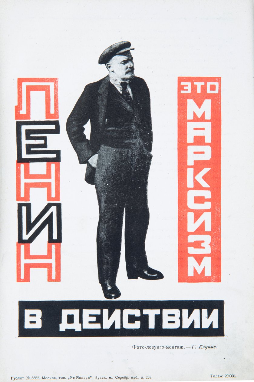Wladimir Lenin, ca. 1934 von Gustav Klutsis