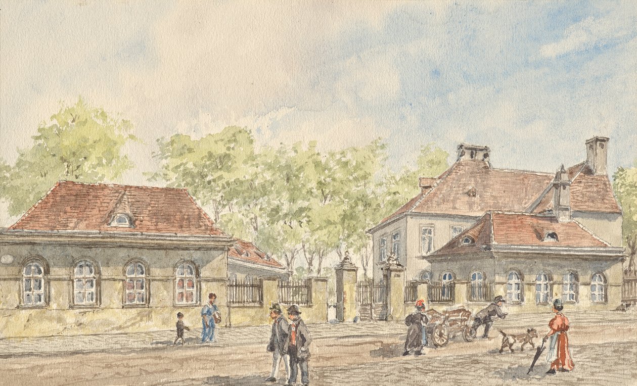 Die Hohlweggasse in Wien-Landstraße von Gustav Korompay